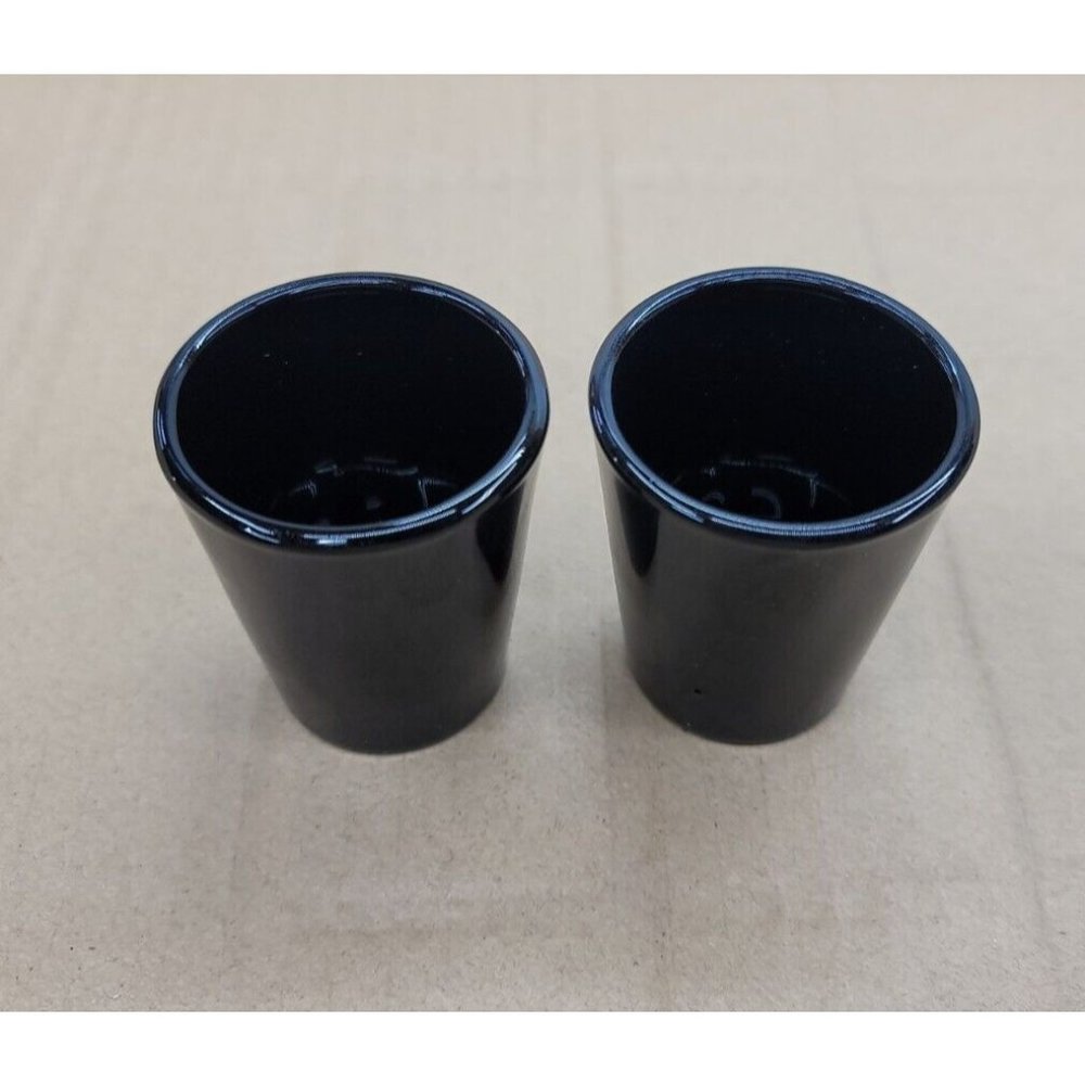 Shot Glass Black Libbey Shot glasses Set Of 2 New Tequila Vodka Whiskey A3